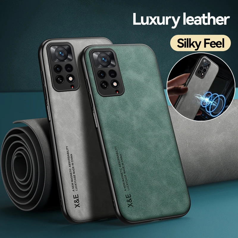 Luxury Leather Case for Redmi Note 11 Pro 5G 11S Global Shockproof Phone Back Cover for Xiaomi Redmi Note 10 Pro 4G 10S