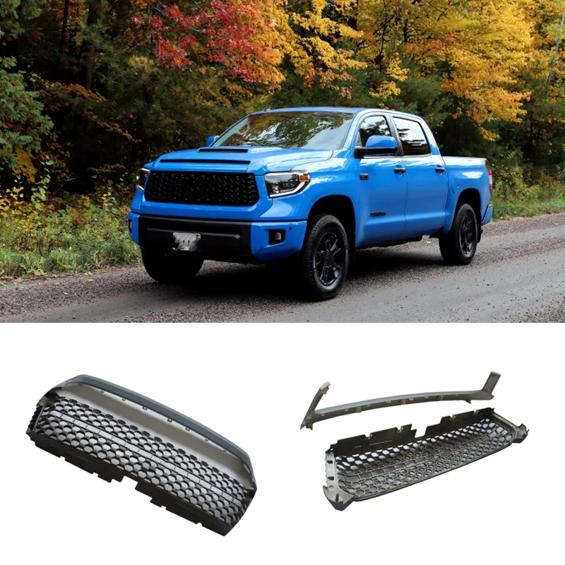 Black frame chrome grille original grill for toyota tundra