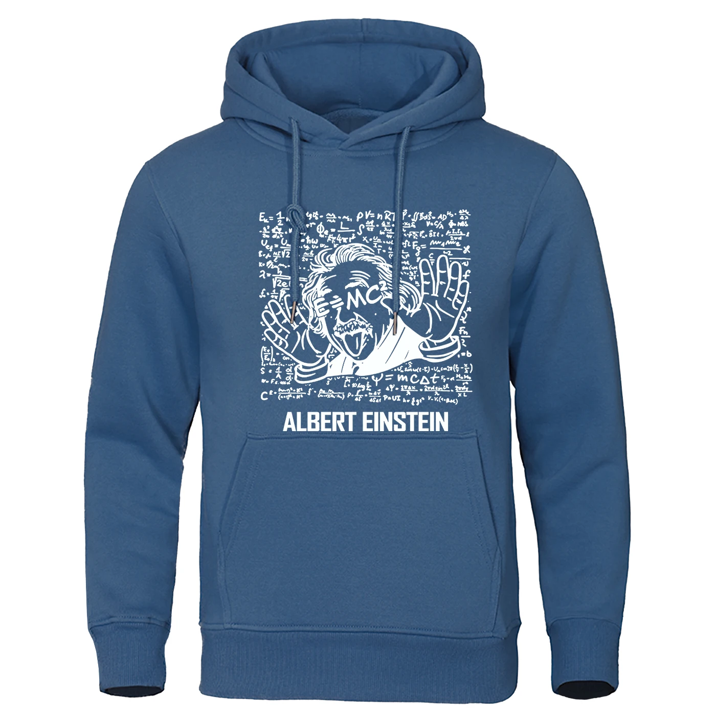 אלבר einsteinstein הדפסה mens סתיו אוברגודל קפוצ 'ון פשוט hoody נוח hoody רחוב רך