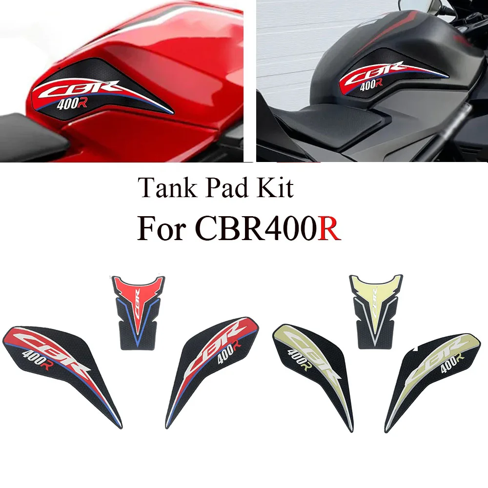 For Honda CBR400R CBR 400 R 400R New Stickers Motorcycle Side Gas Fuel Oil Knee Grip Stickers Tank Pad Protector rubber Stickers