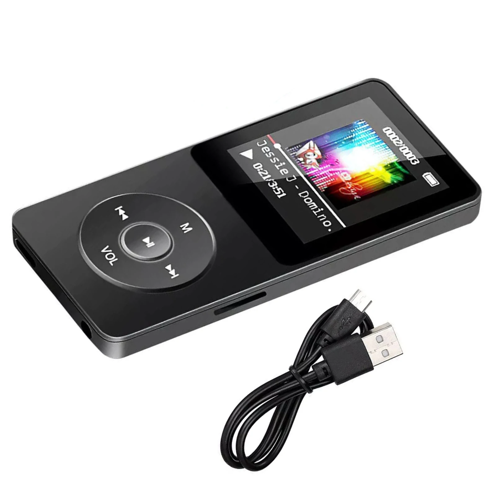 Portable MP3 Player 1.8 inch Color Screen Walkmen HIFI Bluetooth-Compatible E-Books Recording Sports MP4 FM Radio Music Player