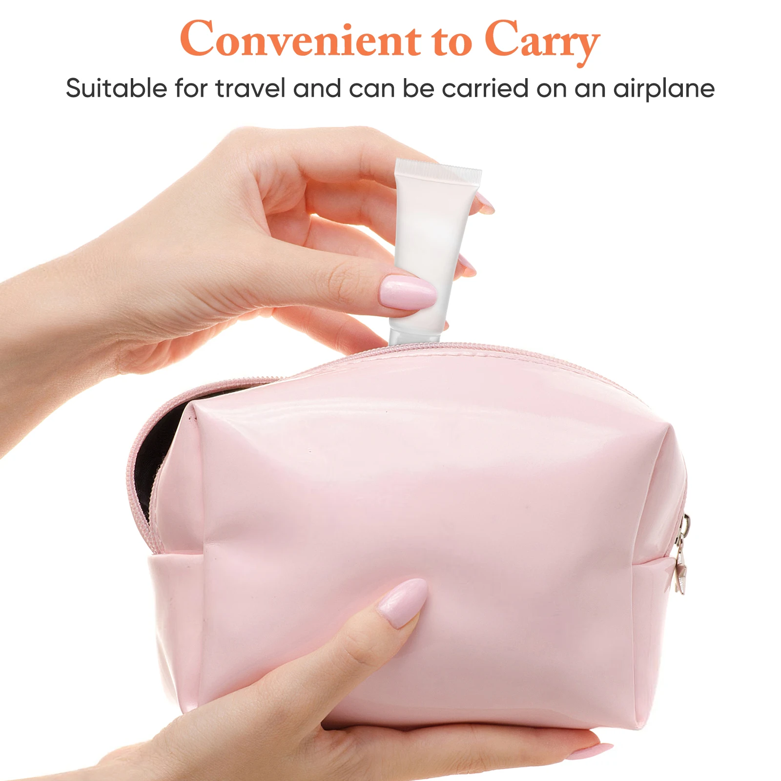 

50pcs Leakproof Lotion Tubes 10Ml Empty White Plastic Travel Containers For Skincare Makeup Toiletries Dispenser