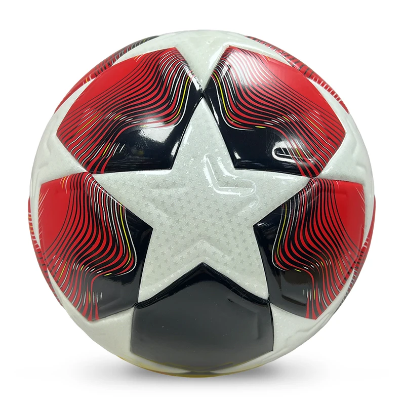 2025 Euro Soccer Ball Regular Size 5 Football Customizable Logo Professional Players' Sports PU Material Made for Sports Use