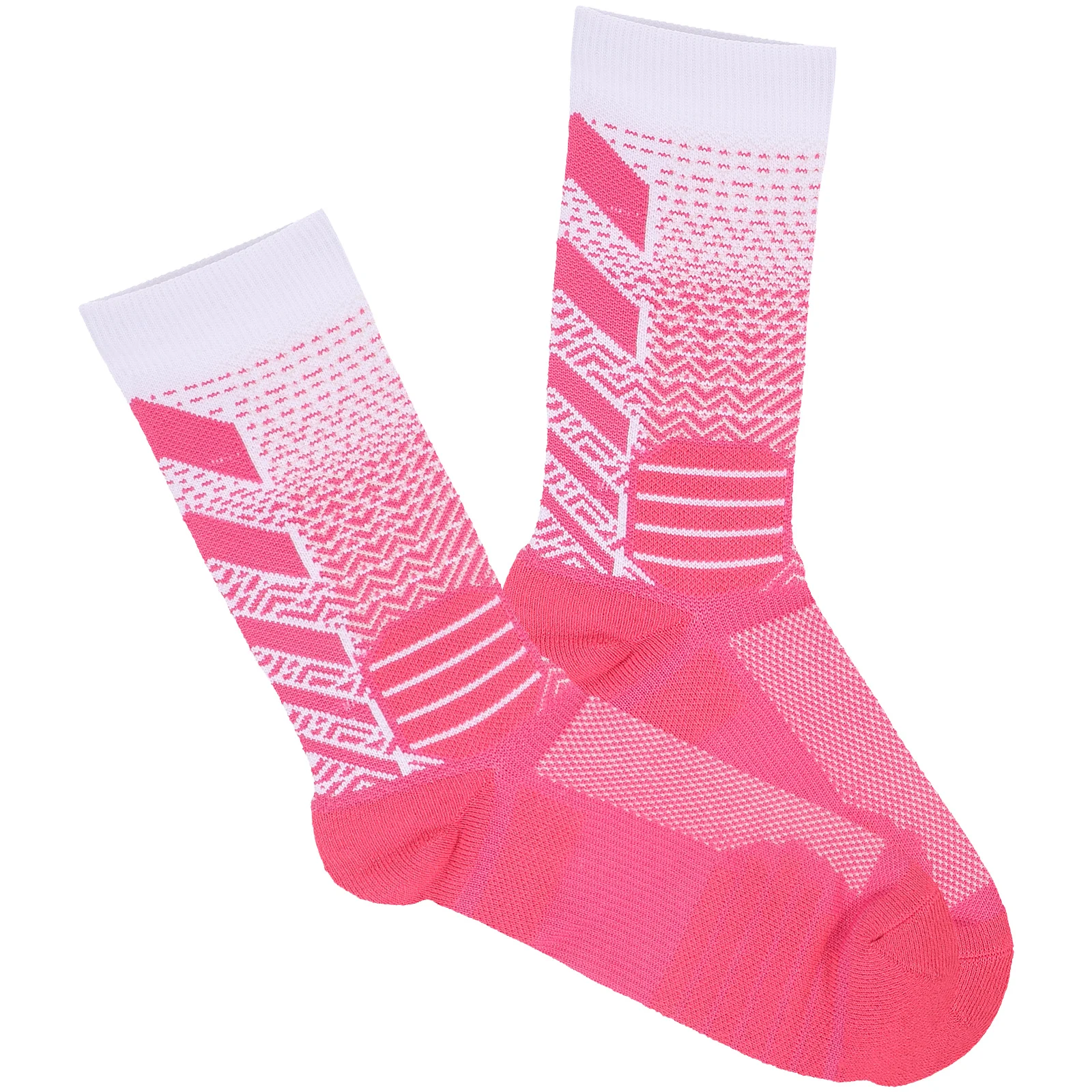 1Pair Thickened Cushioning Sports Socks Mid Calf Breathable Sweat Wicking Anti Slip Running Basketball Training Socks for Men