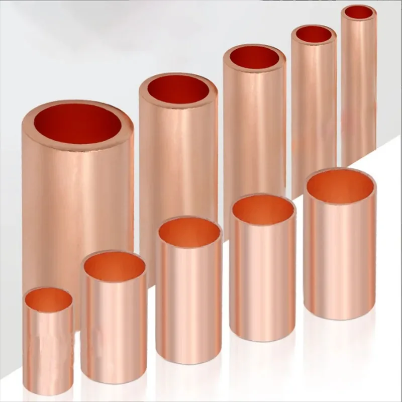 250Pcs Wire Ferrules Kit 7 Size Copper Crimp Connector Non Insulated Electrical Butt Terminal Assortment Kit