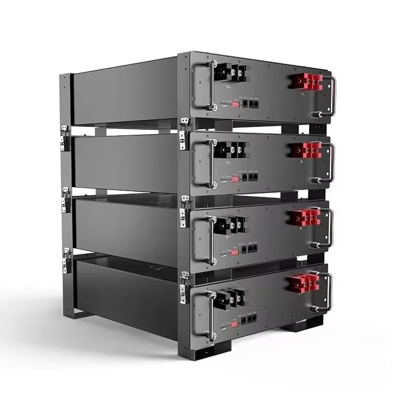 Modular Stackable Rack Design 48v 100Ah 200Ah LiFePO4 Battery Pack with AVR Voltage Protection Kit for Emergency Power System