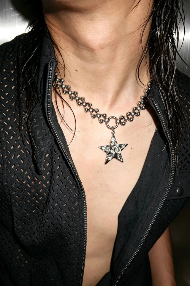 Punk Gothic HipHop Personalisierte Halskette für Männer und Frauen Mode Rock Splicing Halskette Charm Edelstahl Schmuck Accessoires – Detail 8
