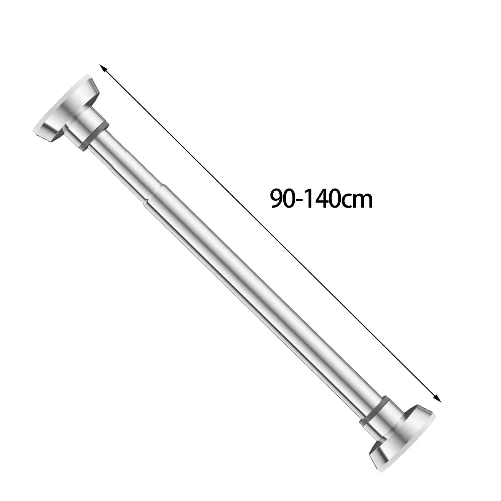 Telescopic Clothing Rod Clothes Hanging Rod Support Rod Clothes Hanger for Bedroom Laundry Room Wardrobe Cabinets Home