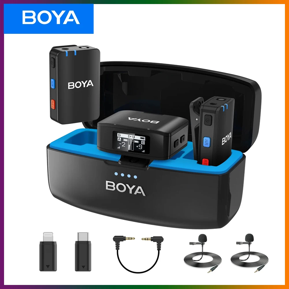 

BOYA BOYAMIC Professional Wireless Lavalier Lapel Microphone for iPhone Android Camera Youtube Streaming Record Interview Vlogs