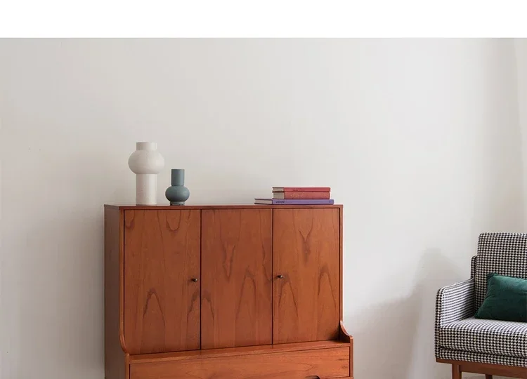 

Шкаф в стиле ретро из цельного дерева, мебель для знаменитостей в Интернете