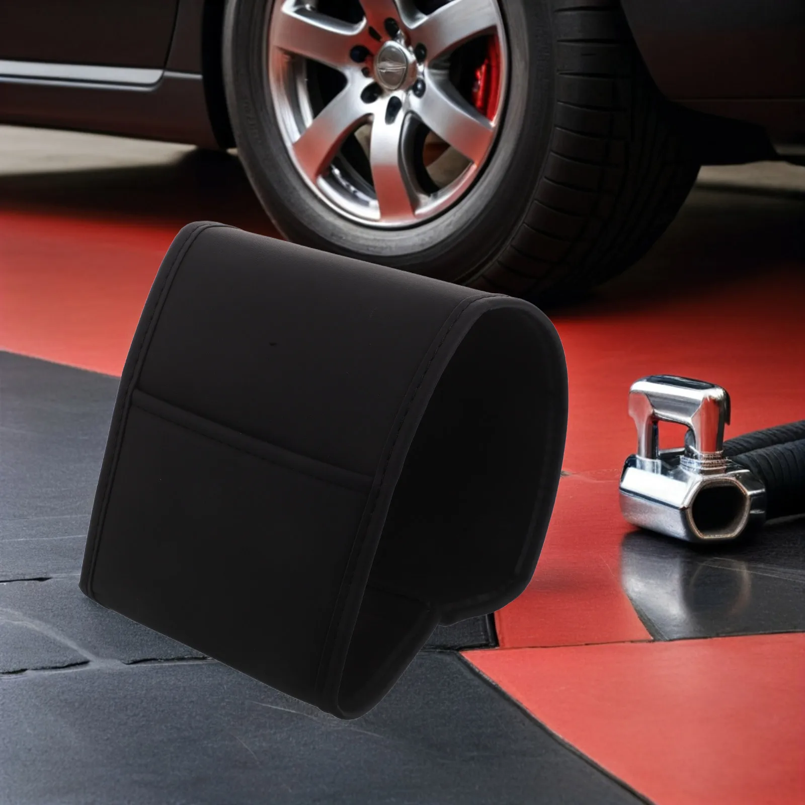 

Car Headrest Cover 25.8X8.6 Inches Black Dustproof Washable Breathable Auto Seat Protector For Front Seat Suv Truck