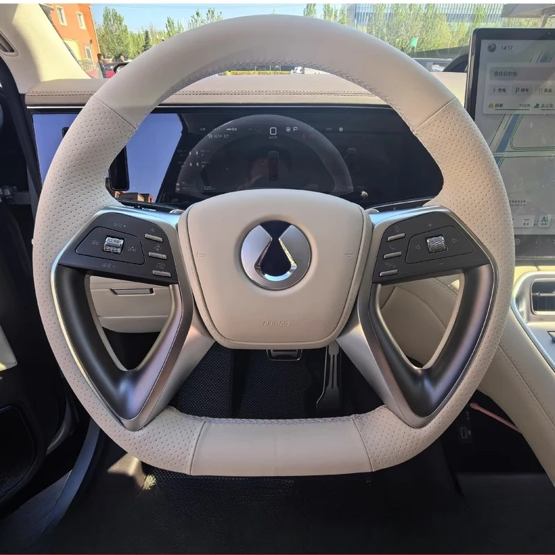 

DIY special hand sewn steering wheel cover all inclusive For DENZA N9 Z9/Z9GT Car handle cover interior accessories