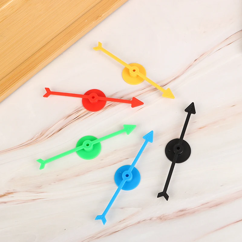 6 PCS 10CM Plastic Rotating Arrow Pointer DIY Board Game Children's Toy Accessories DIY Accessories