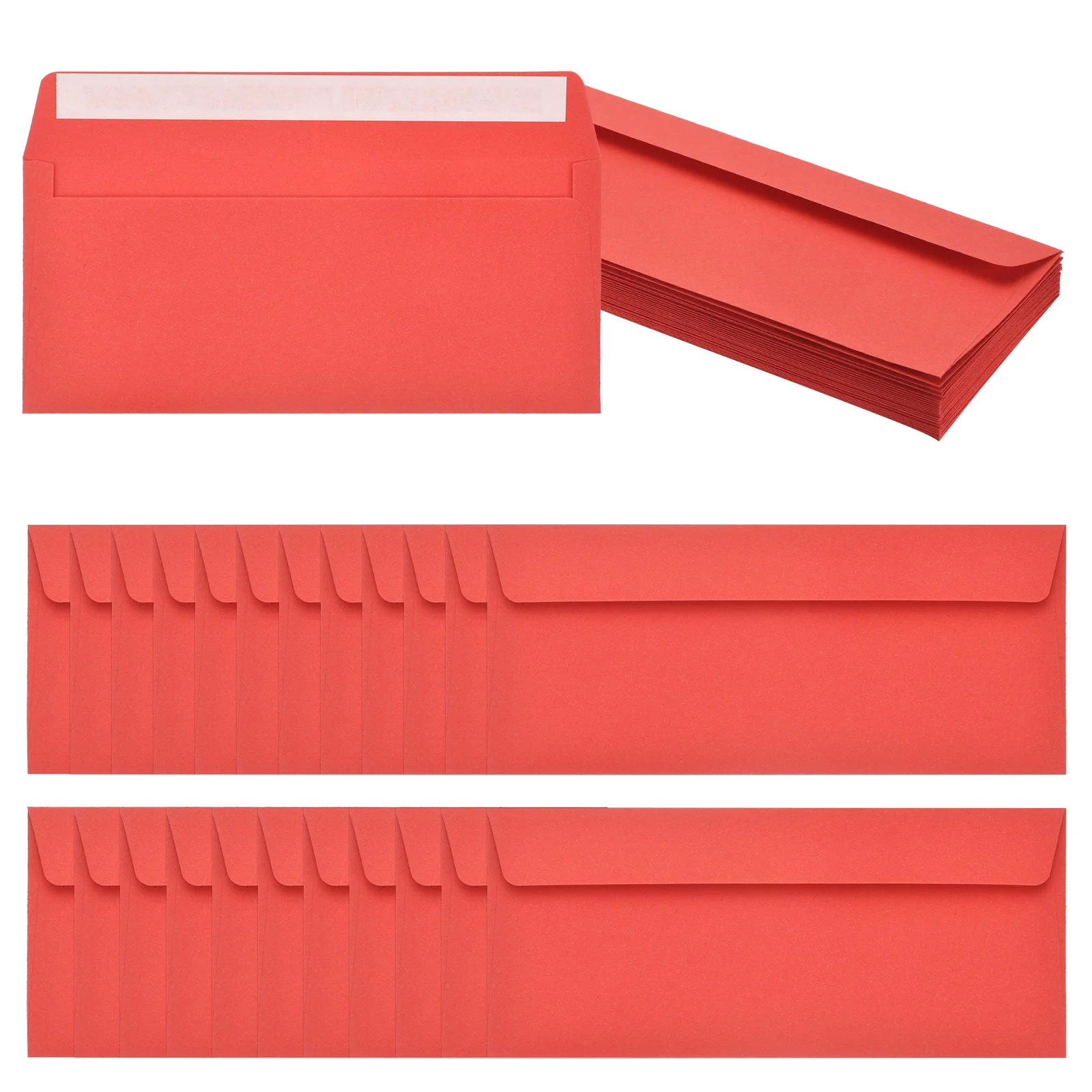 24Pack #10 Business Envelopes Colored Self Seal Letter Size Envelopes for Business Mailing Office Checks Invitation