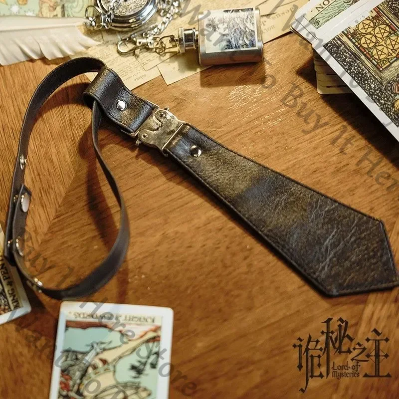 

Аниме Amon Lord of Mysteries Klein Moretti Косплей Мультфильм Черный кожаный галстук Аксессуар Колье Опора Воротник Подарок на Хэллоуин