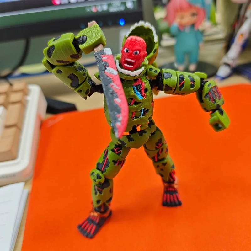 3D Printed Five Nights At Harem 3 Springtrap T13 Action Figure Multi-Joint Removable