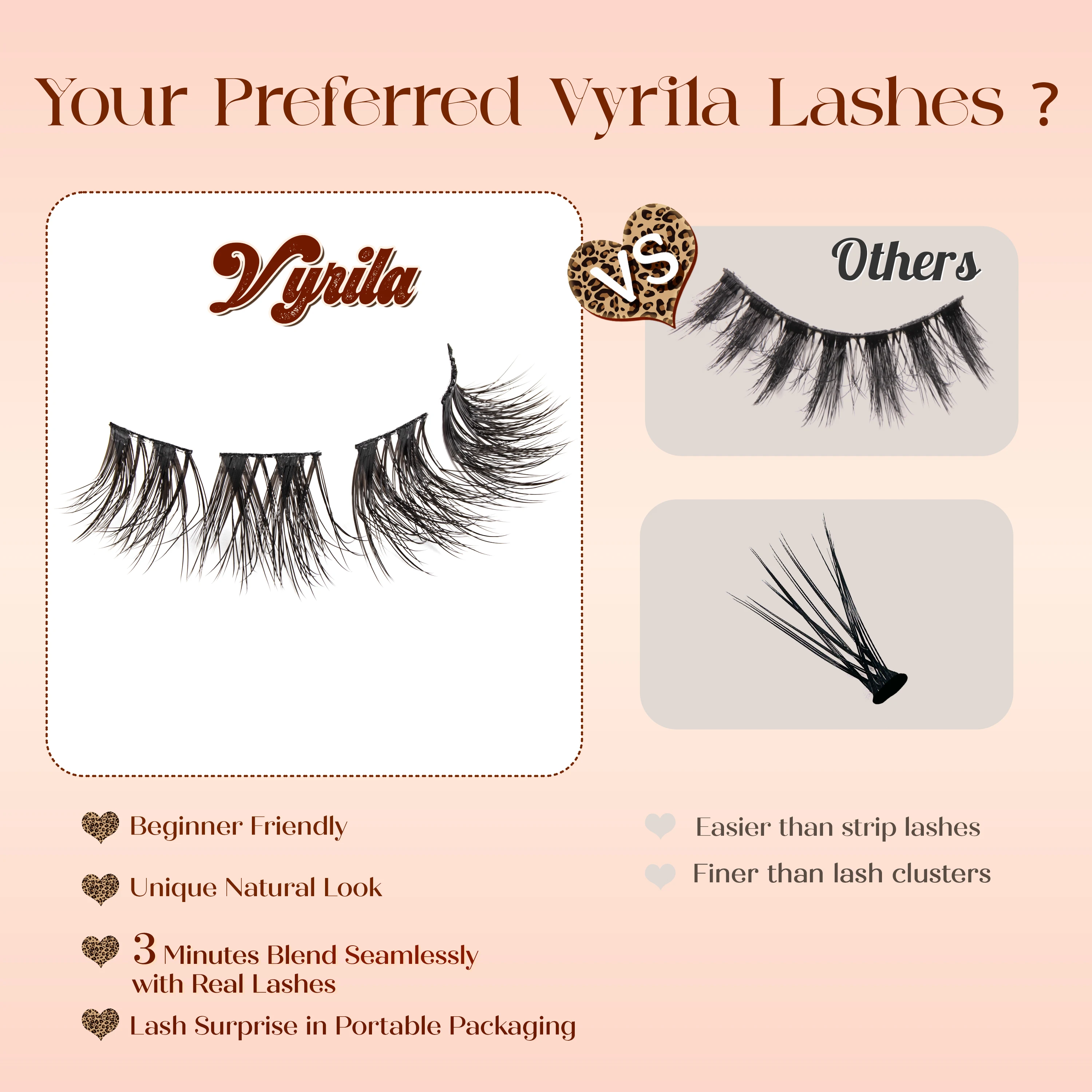 Lashe Clusters Natural False Eyelashes Fluffy Soft And Easy String Segmented Eyelashes Easy For Beginners Save Time On Makeup