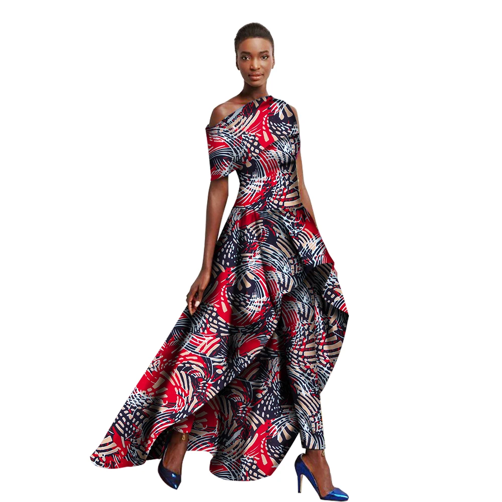 Ankara Traditional African Clothing for Women church dresses for women and Long Pants Set Originality Women Pants Suit WY1364