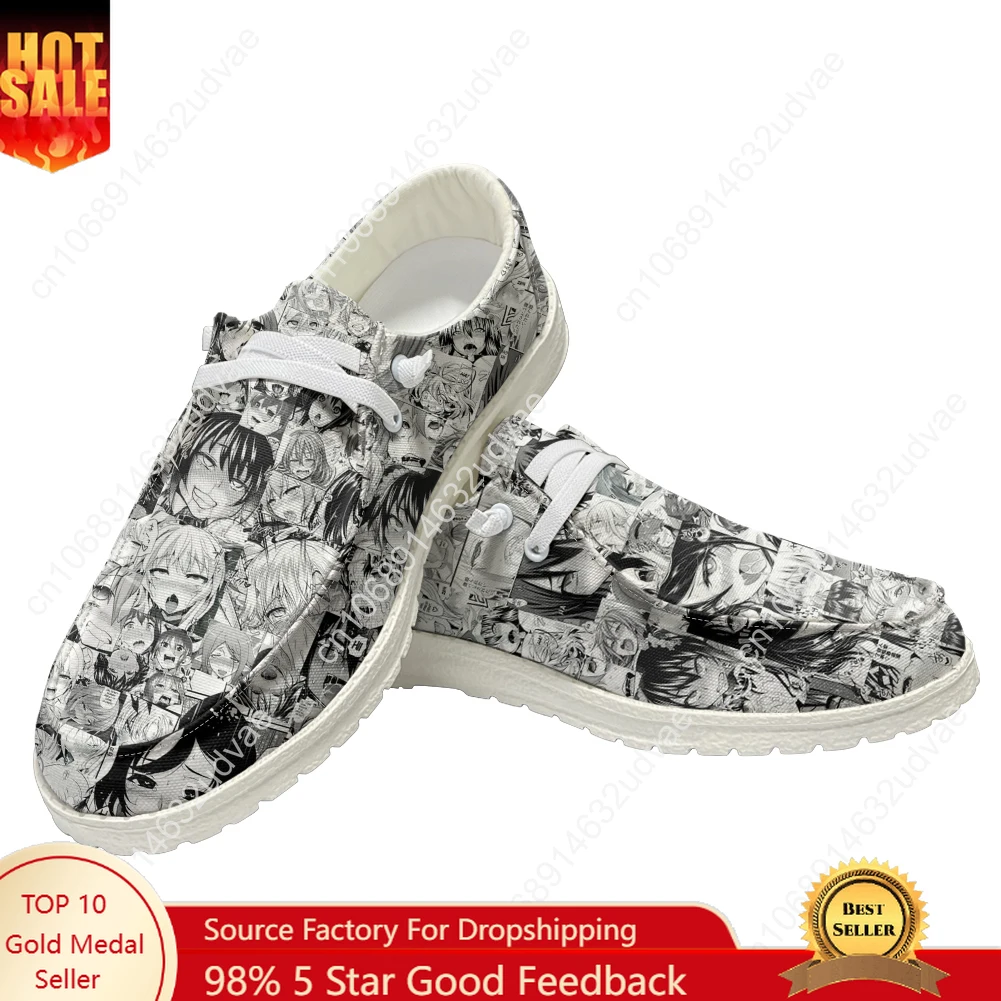 

S-Sexy L-Lewd A-Ahegao Hentai Casual Shoes Men Woman Flat Shoe Breathable Indoor Outdoor Lightweight Footwear Custom Made Shoe