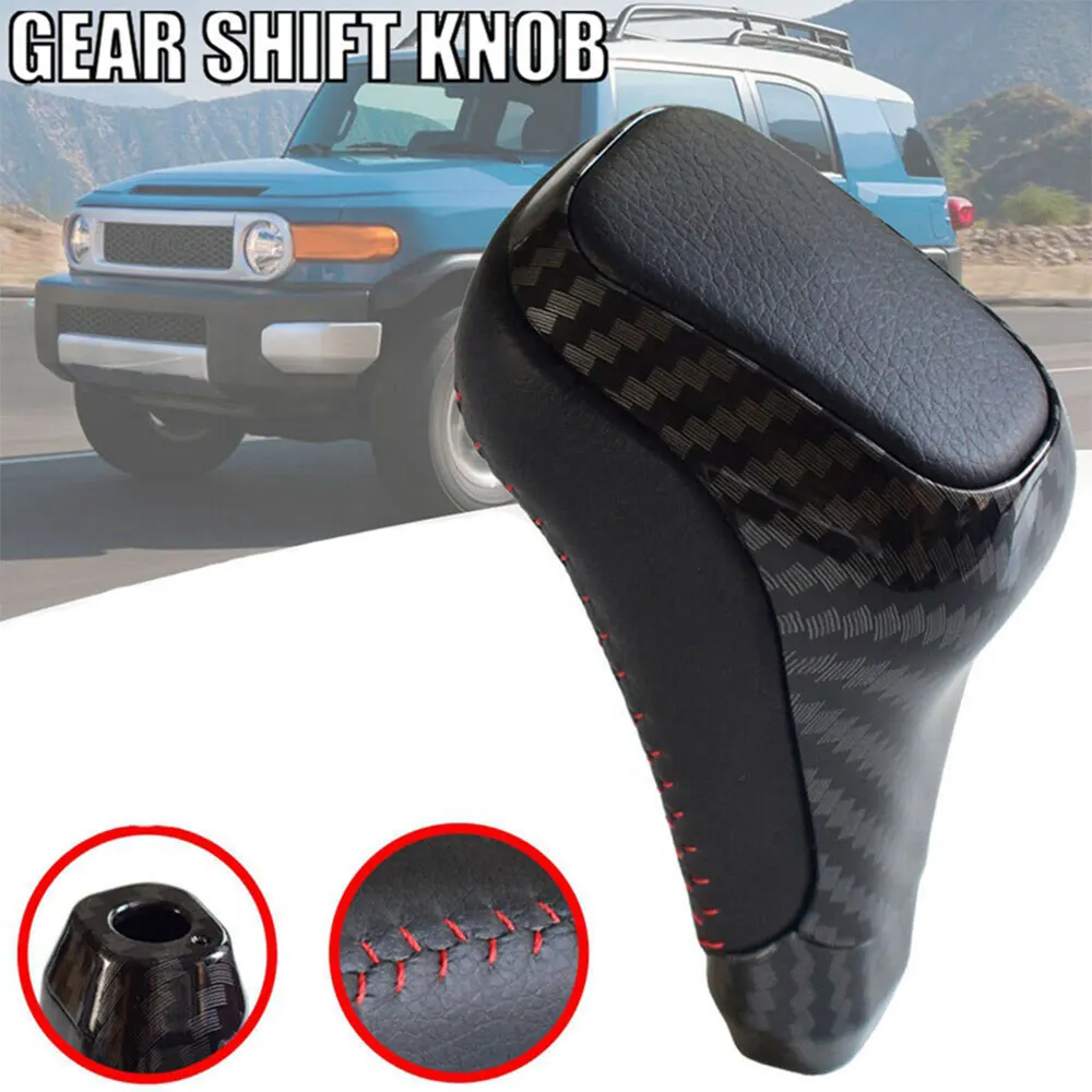 

Ручка переключения передач из углеродного волокна для Toyota 4runner, Tundra TRD PRO Camry Corolla 2014 2015 2016 2017 2018 2019-2021