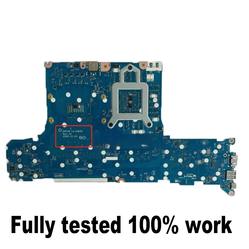 تم اختبار GH51M LA-K862P مع وحدة المعالجة المركزية i7-10750H RTX3070 وحدة معالجة الرسومات سعة 8 جيجابايت للوحة الأم للكمبيوتر المحمول Acer Predator PH315-53-71HN AN515-55 بنسبة 100٪
