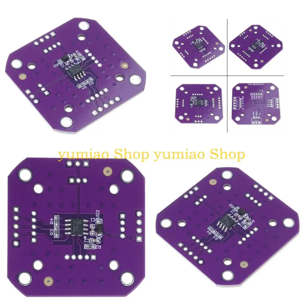 587B MT6701 Rotation Sensorings With 360 Degree Detection And AntiInterference Digital Output for Harsh Environment