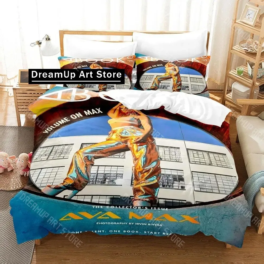 3D Printed A-Ava Max Singer Bedding Set for Boys Girls Duvet Cover Pillowcase Included Twin Queen King Full Single Double Siz