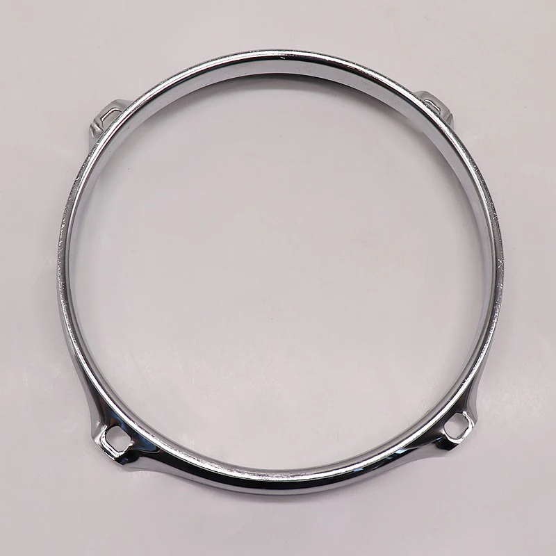 6 Inch 4 Hole Drum Hoop 1.5mm Thickness Black&Silver Alloy Drum Rim For 6'' Snare Drum Percussion Instrument Parts