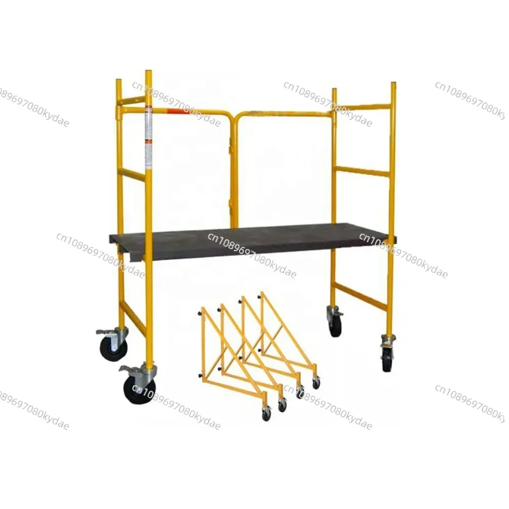 suitable for  Multi-use mini Scaffold Portable 4 Step Ladder Rolling Metal Work Platform