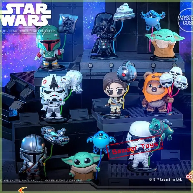 

Hot Toys Star Wars Balloon Party Series Cosbi Trendy Blind Box Toys Mini Doll Marvel Deadpool Iron Man Wolverine Girl'S Gift