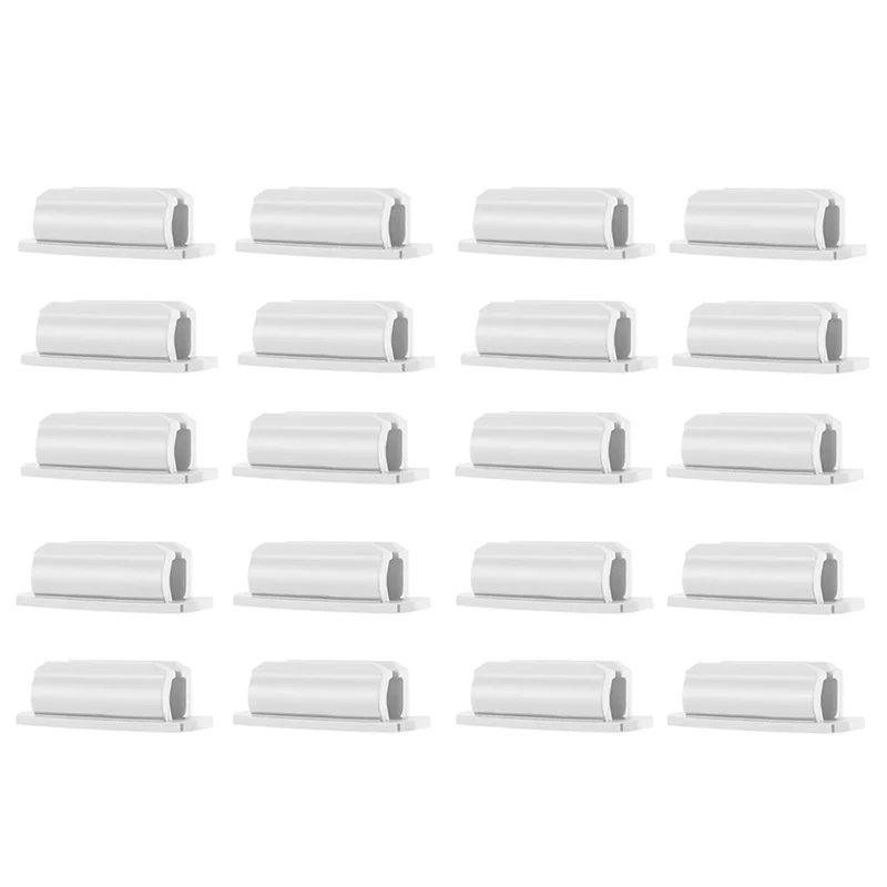 

Durable-Pen Holder Set Of 20 Adhesive Silicone Pen Holder For Desk And Other Surfaces White Durable Easy Install Easy To Use,Pen
