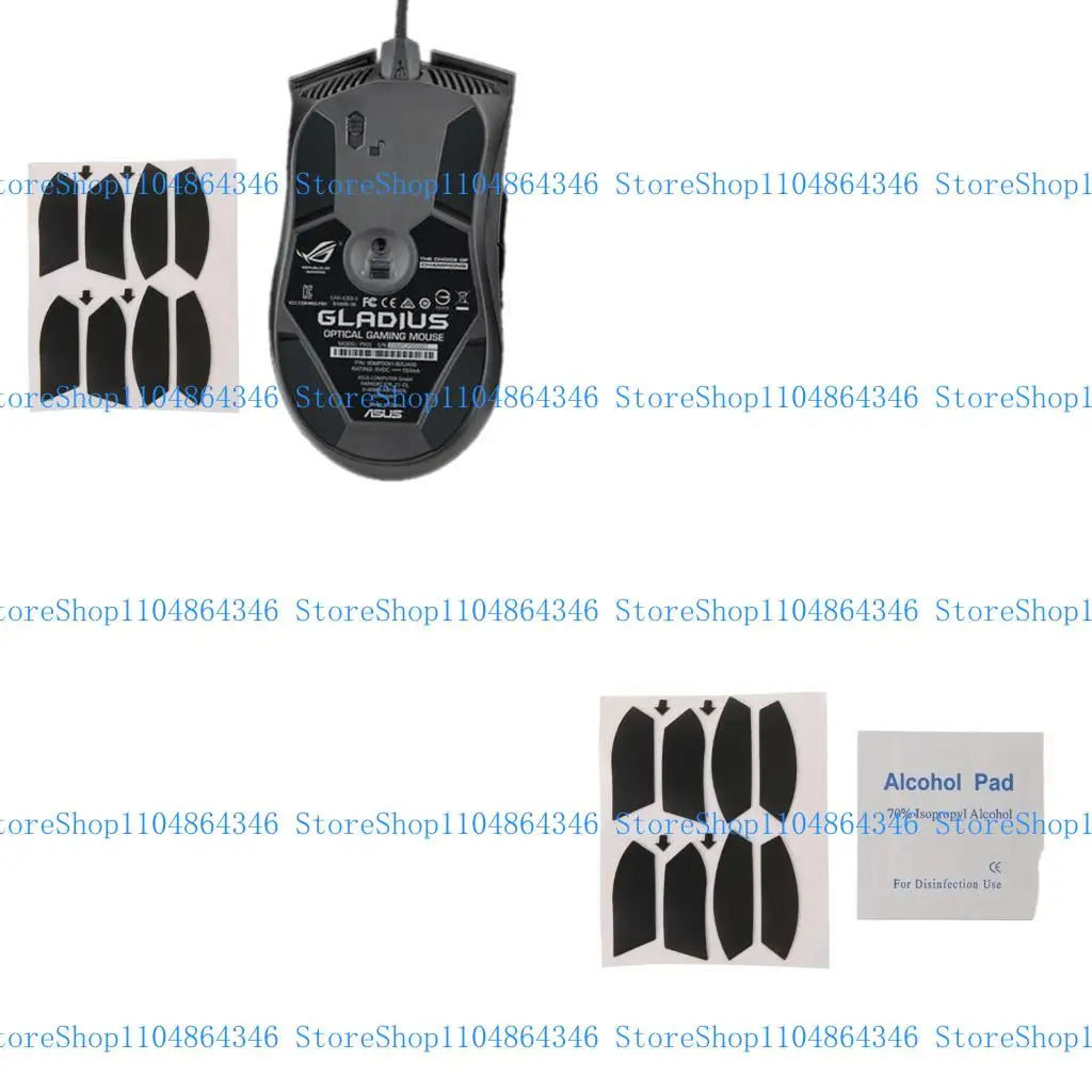 

5asd Mouse Feet Games Competition Level Mouse Skates Gildes for Mouse 0.6mm