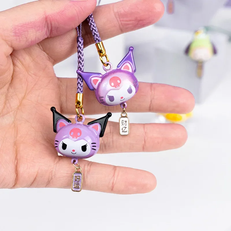 sanrio keychain anime peripherals hello kiity water tone series kuromi cinnamoroll mobile phone bag lanyard cute kawaii ladies