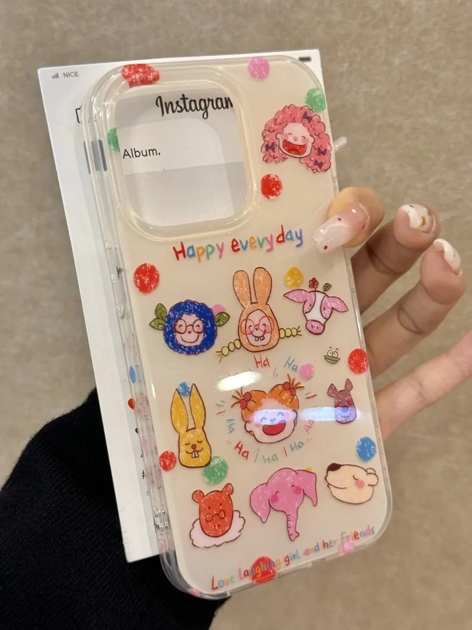 SEIRASSIM cute cartoon girl shockproof phone case for iphone 16 pro max 15 plus 14 13 11 12 back cover for iphone xr xs x shell