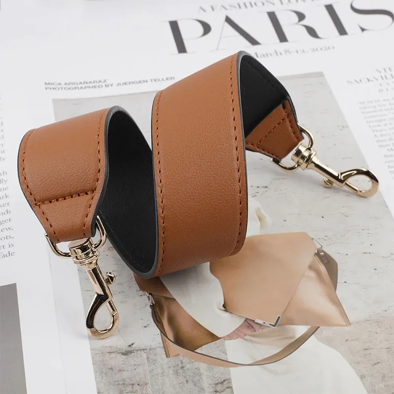 50cm 4cm Wide PU Leather Purse Bag Strap Short Shoulder Handbag Top Handle Replacement Bags Accessory