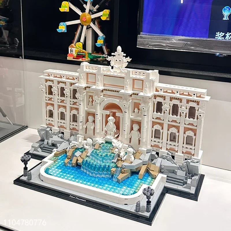 1880 قطعة نافورة تريفي الشهيرة بنة لعبة الطوب البناء للبالغين هدايا أعياد ميلاد للأطفال متوافقة مع مجموعة 21062