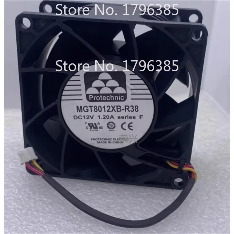 New Cooler Fan MGT8012XB-R38 12V 1.20A 8038 3-wire  80*80*38MM
