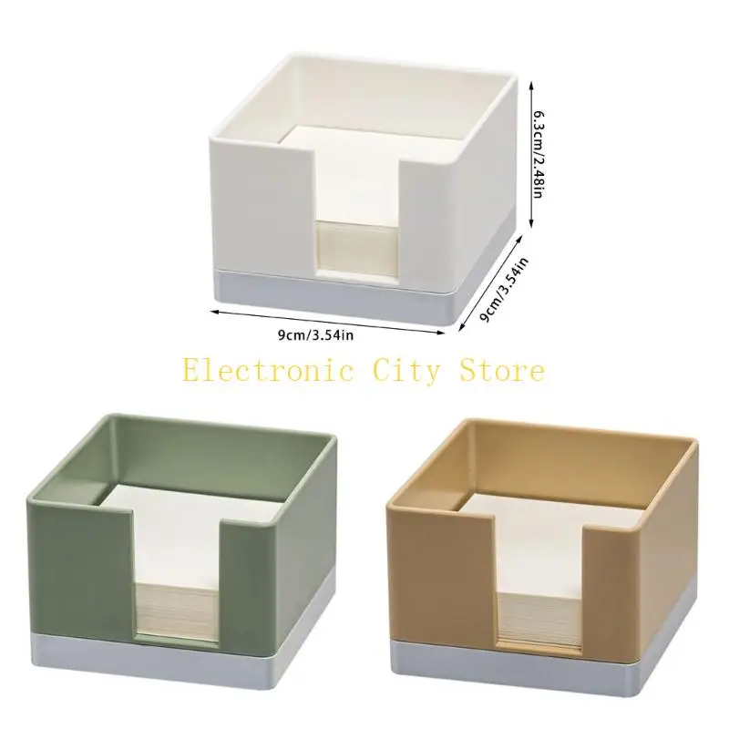 Practical Sticky Note Holders Desk Box Notepad Holders Sticky Note Dispenser For Notes Memos HU8D