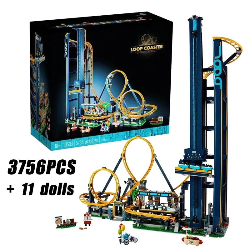 

Конструктор «Аттракцион «Кольцевая горка»» (3756 деталей), 11 фигурок, развивающая игрушка-конструктор для детей и взрослых, отличный подарок