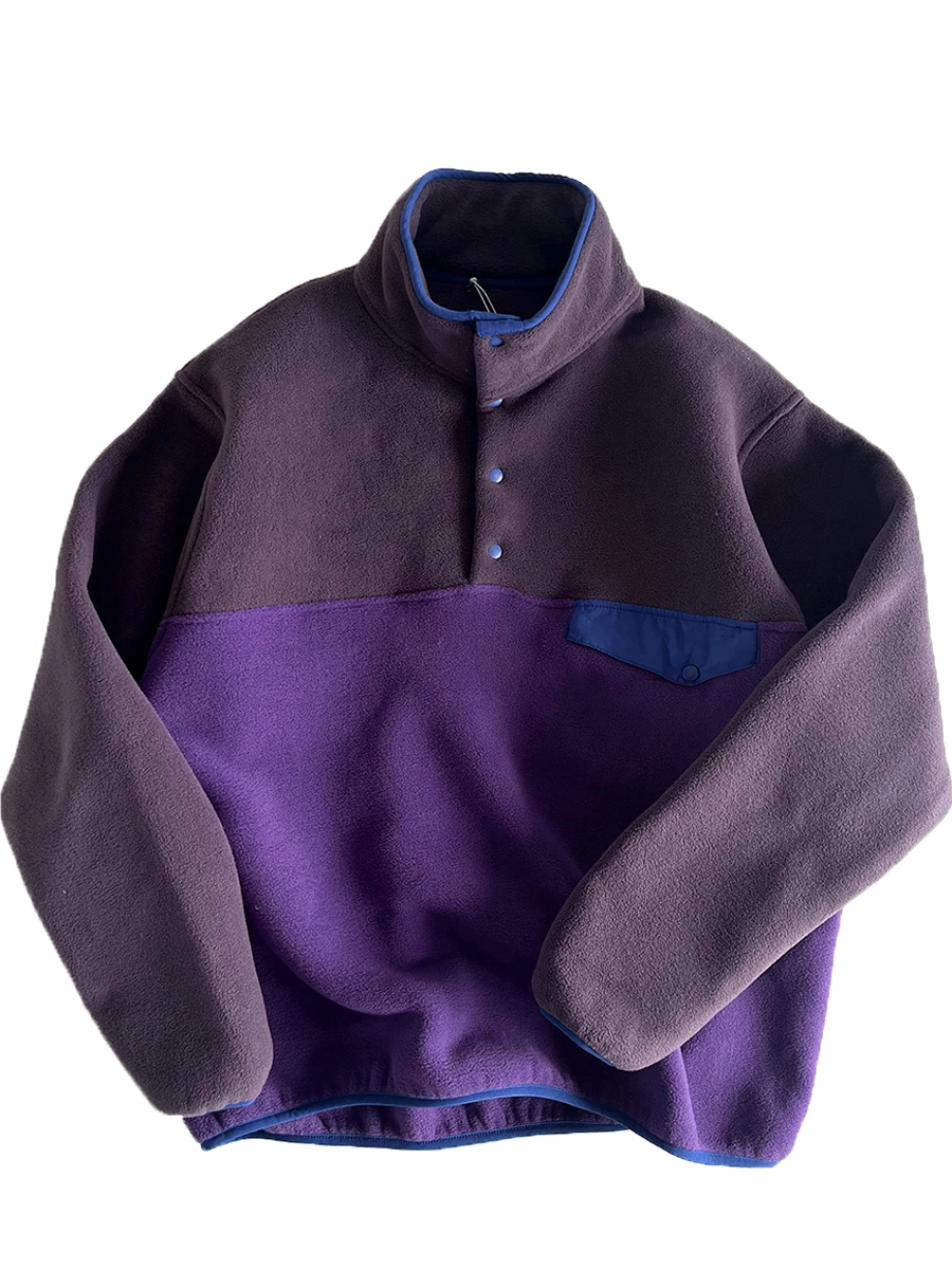 

Утепленная толстовка с воротником-стойкой, осенне-зимний пуловер с флисовой подкладкой, молодежная повседневная куртка из полиэстера