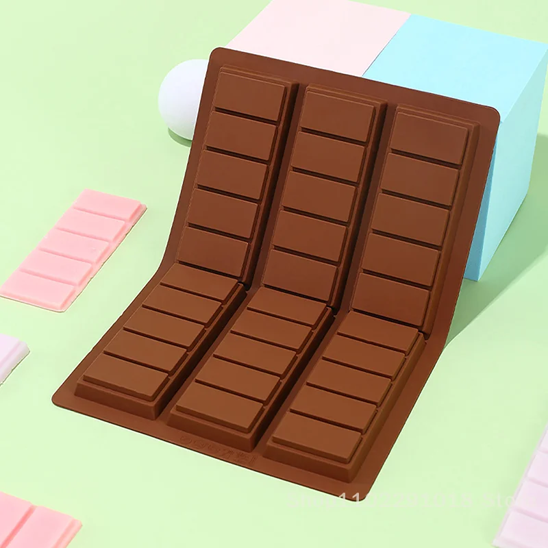 1Pc 6 Cavity Chocolate Silicone Mold DIY Fondant Patisserie Candy Bar Mould Cube Cake Molds Kitchen Baking Accessories