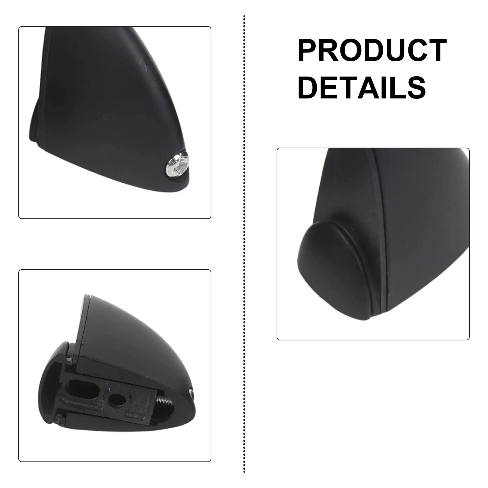 4-Piece Glass Shelf Bracket Set for Use With Glass Panels Measuring 2mm to 8mm 2mm to 17mm and 2mm to 21mm in For thickness