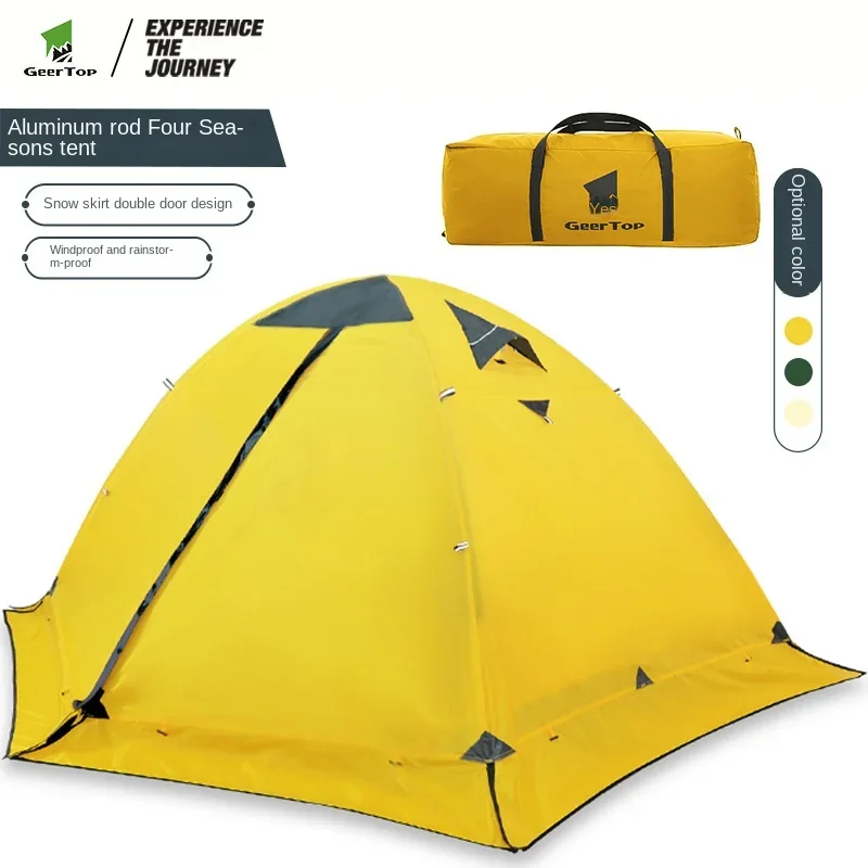 

Camping Manual Mosquito Repellent Double Tent Fishing Beach Picnic Aluminum Pole Waterproof Trekking Camping Tent Outdoor