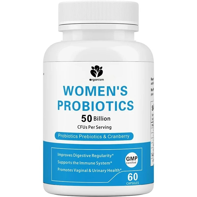 

Women's probiotics, containing prebiotics and cranberries, support digestion and vaginal health, 60 capsules