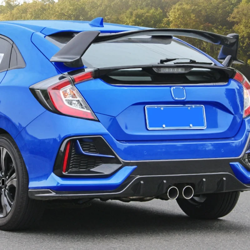 High Quality Type R Style Large Rear Roof Spoiler Tail Lip Modification Accessories 10th Gen Hatchback 2018-2021 view 3