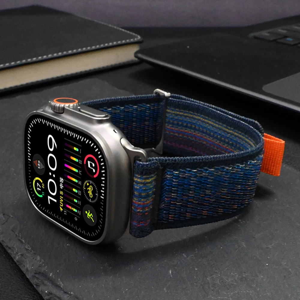 Ремешок Trail Loop для Apple Watch Ultra 2, нейлоновый браслет для IWatch Series 9 8 7 6 5 Se 45 мм 44 мм 40 мм 41 мм 42 мм