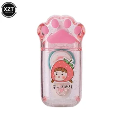 Tiangao G5694A Cute Cat Claw Shape Transparent Dot Double Sided Tape Roller Adhesive Glue Dispenser School Office Stationery