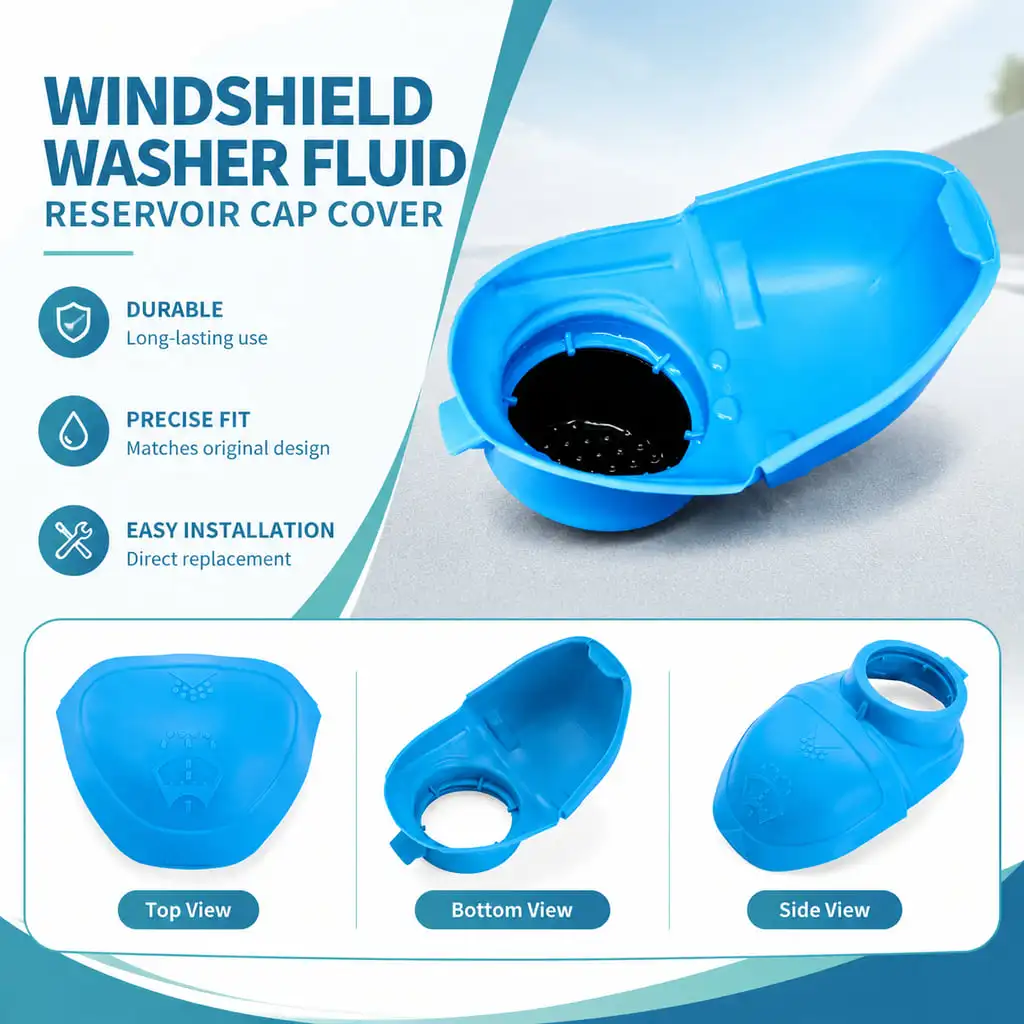 LANKE Windshield Washer Fluid Reservoir Cap Rubber Funnel Cover 6V0955485 000096706 Fit For Skoda Volkswagen Front