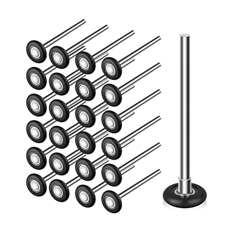 12 Pcs Nylon Garage Door Roller 1.8 Inch Quiet Garage Rollers Bulk 6200ZZ Bearing Replacement Parts For Garage Door Supplies-B61