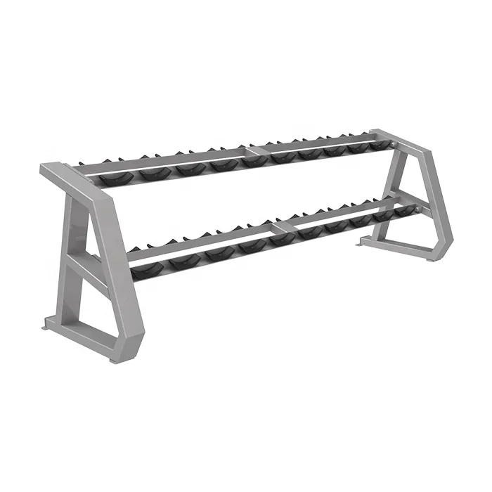 

Commercial Gym Double-Layer Dumbbell Rack Metal Strength Training Equipment for Bodybuilding